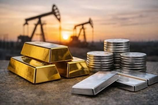 نمودار کاهش ذخایر نفت خام در کوشینگ و تأثیر آن بر قیمت نقره و فلزات گرانبها