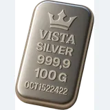 شمش ۱۰۰ گرم ویستا | VISTA عیار 99.99
